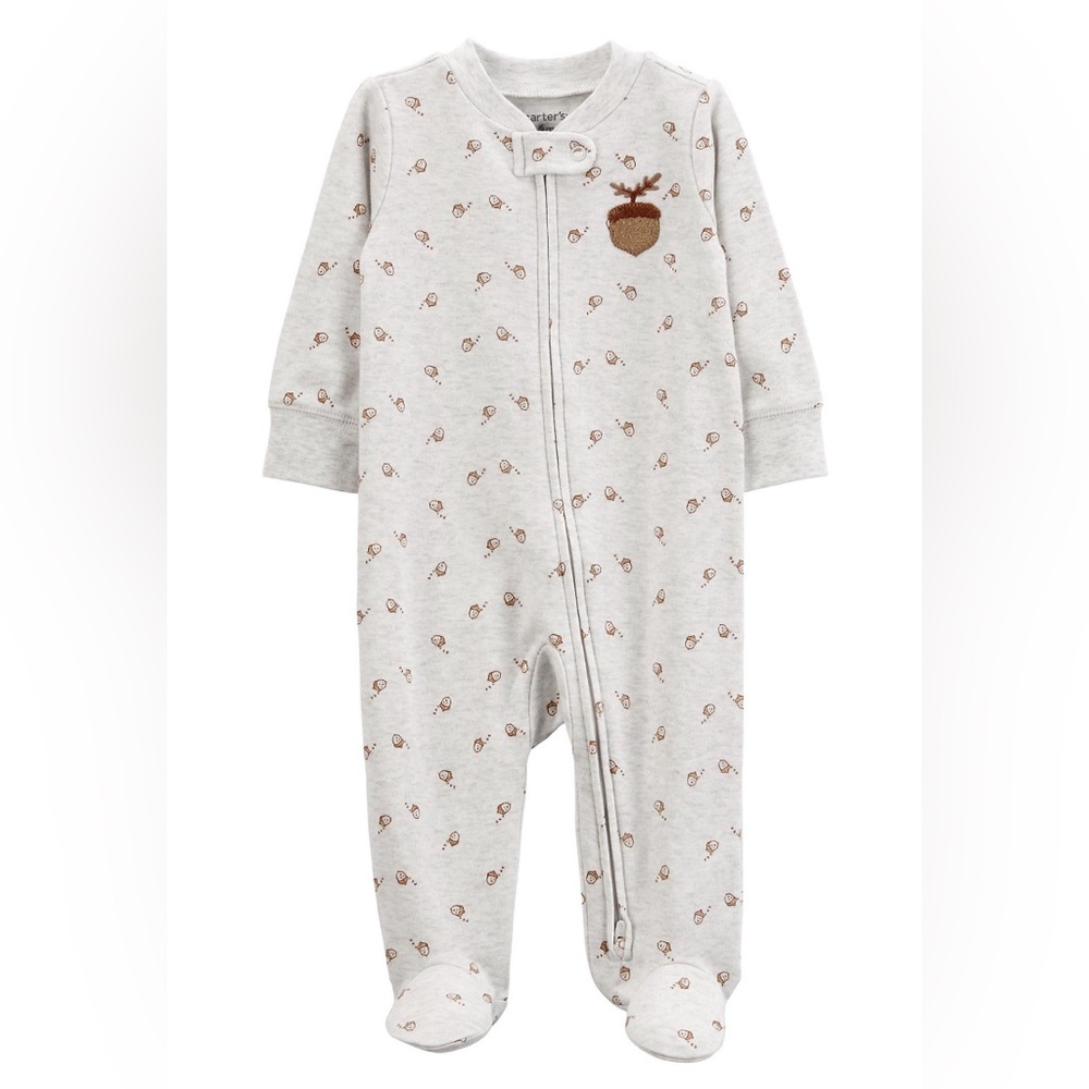 Carter’s Acorn 2-Way Zip Sleep & Play Pajamas